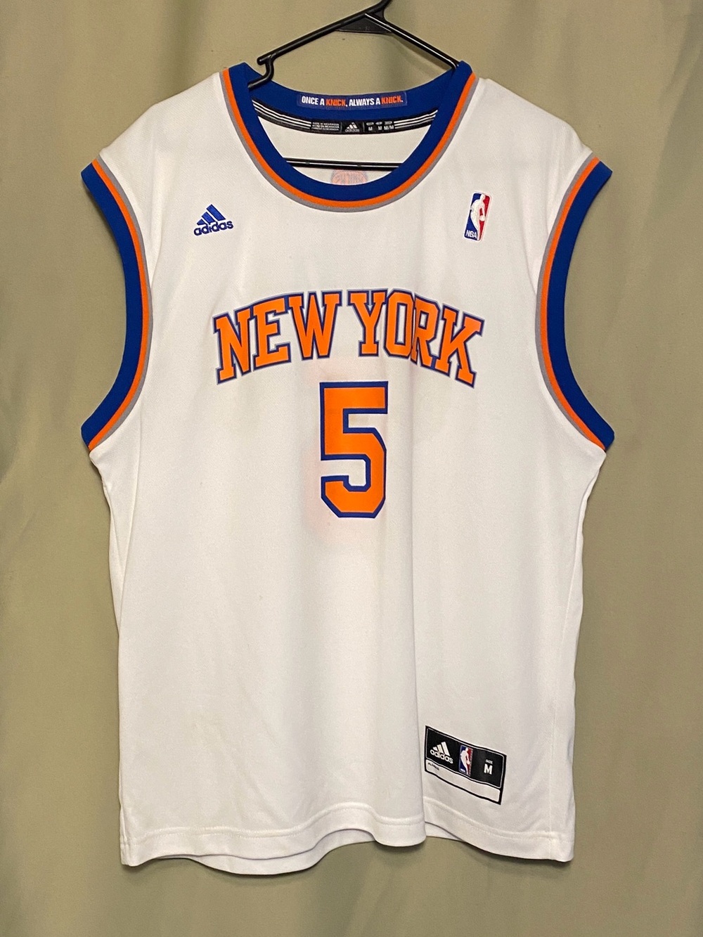 New York Knicks Trim Hardaway Jr. #5 Adidas Basketball NBA Jersey Size M